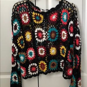 BRAND NEW FLORAL KNITTED TOP